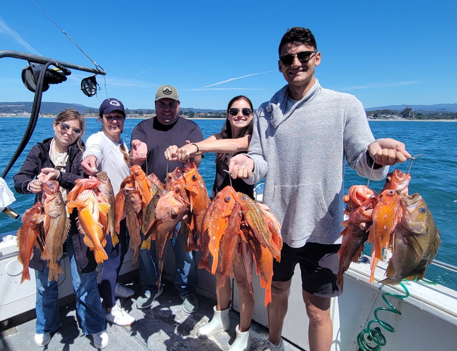 Fishing trip with catch in Santa Cruz