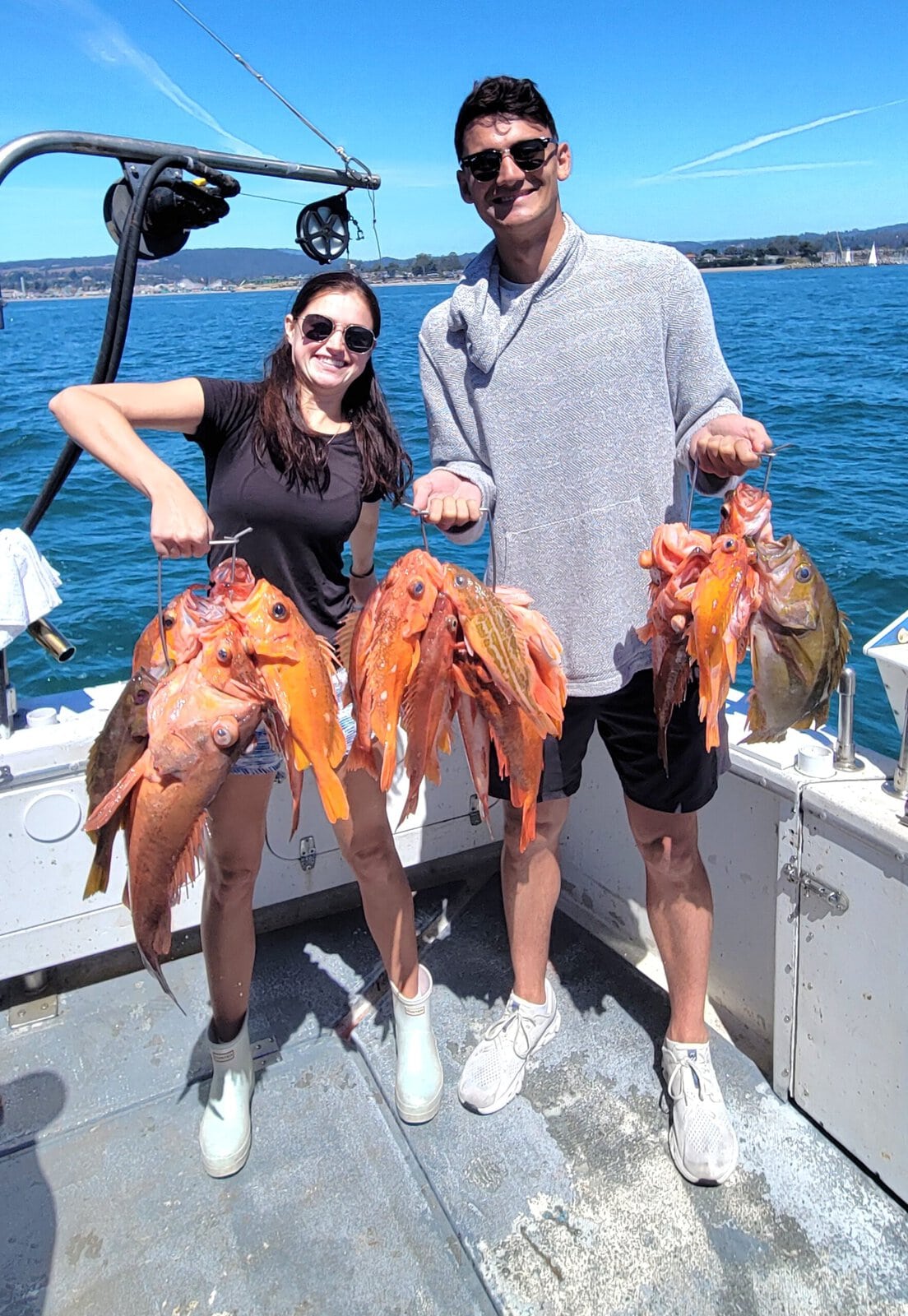 Fishing trip with catches in Santa Cruz